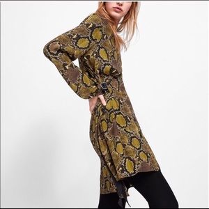 ALMOST NEW Worn ONLY ONCE ZARA snakeskin dress